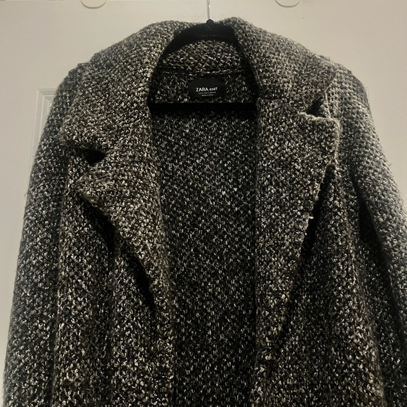 Women's Grey Long knit sweater - Picture 9 of 9